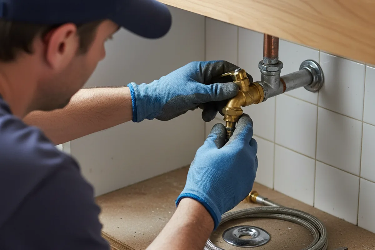Shutoff valve and fitting work during Emergency Plumbing in Rotonda West